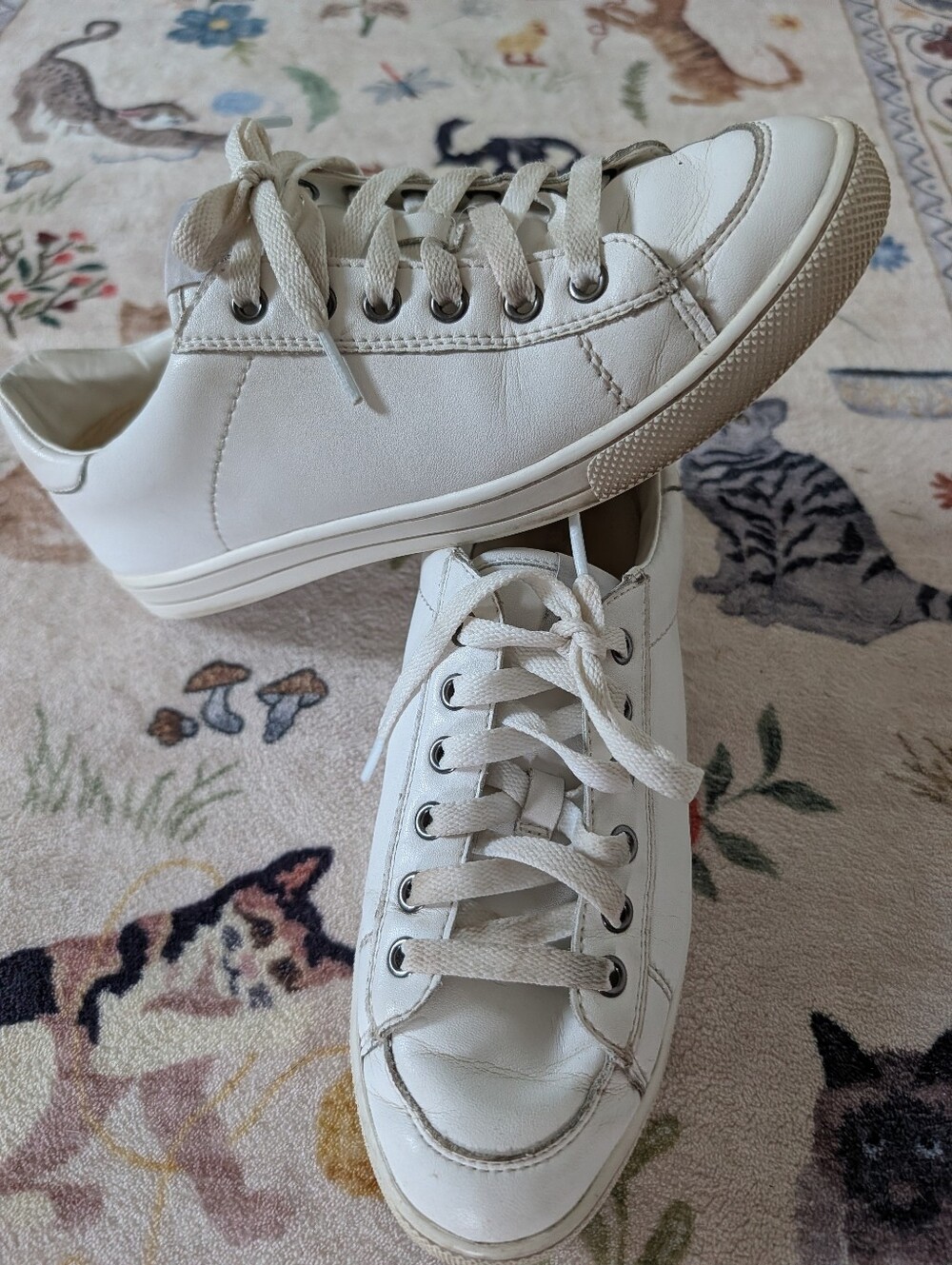 Coach White Low-Top Women's Sneakers - Casual Lace-Up
